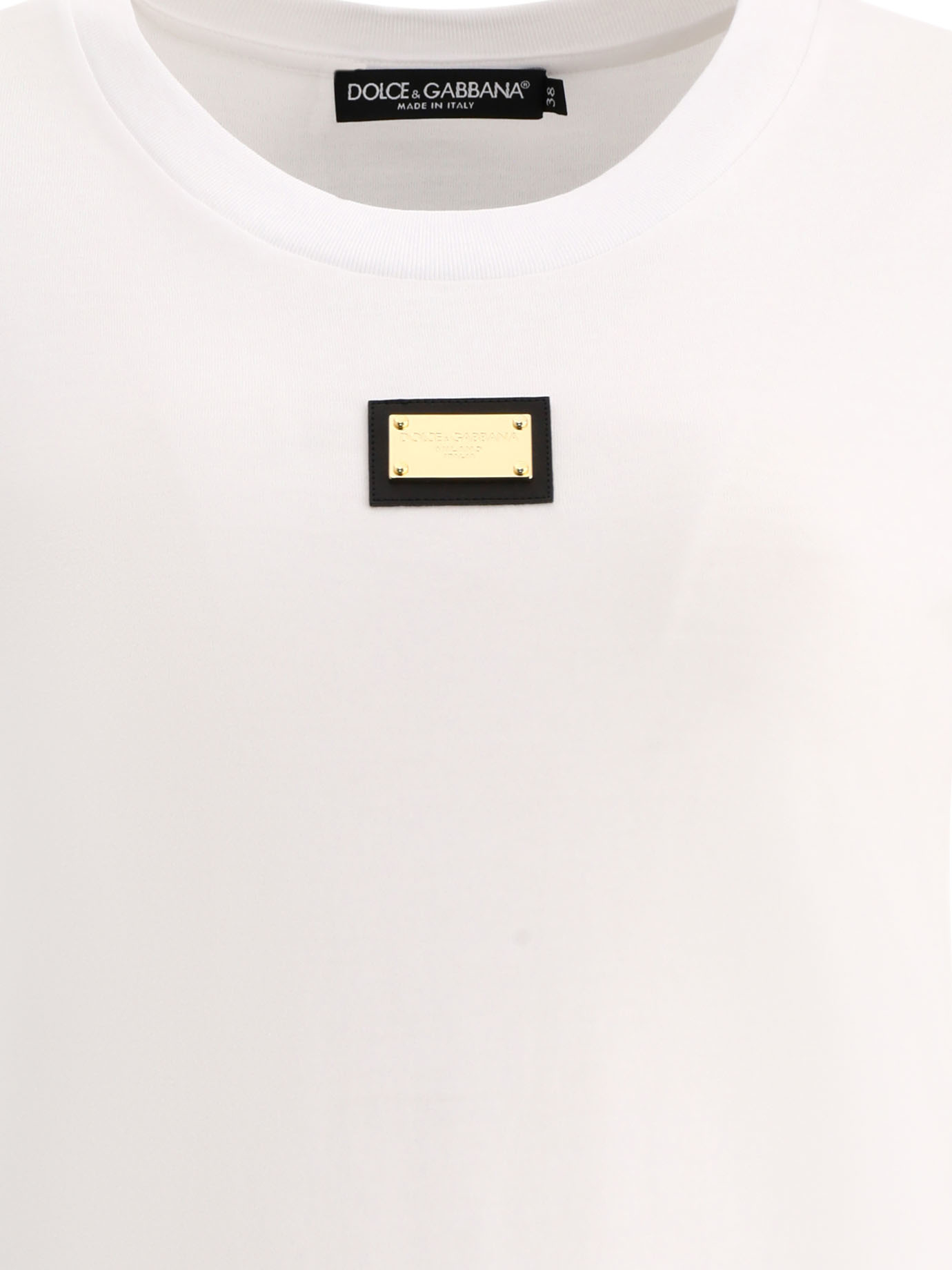 DOLCE & GABBANA Jersey T-shirt with DG logo tag